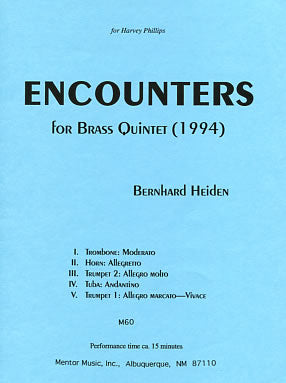 Encounters for Brass Quintet (1994)