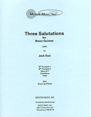 Three Salutations for Brass Quintet (1965)