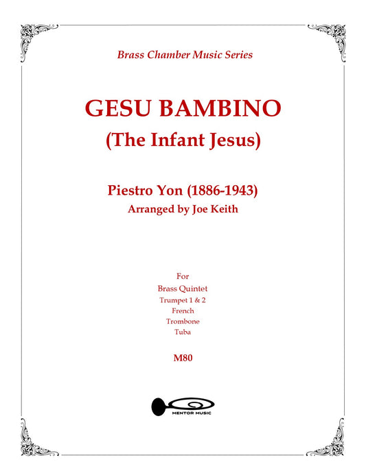 Gesu Bambino for Brass Quintet