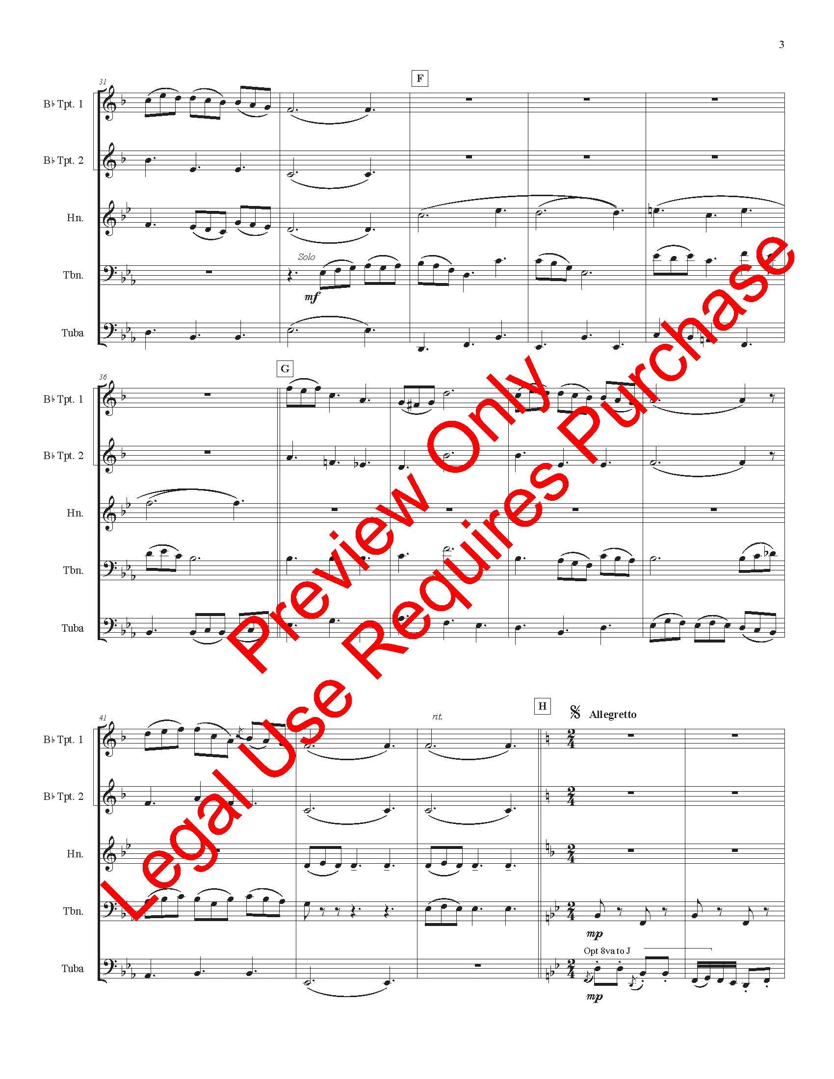 Music Of Stephen Foster - Brass Quintet