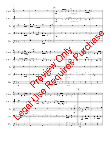 Music Of Stephen Foster - Brass Quintet