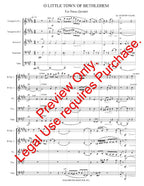 O Little Town of Bethlehem - Brass Quintet