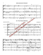 Renaissance Brass for Brass Quintet