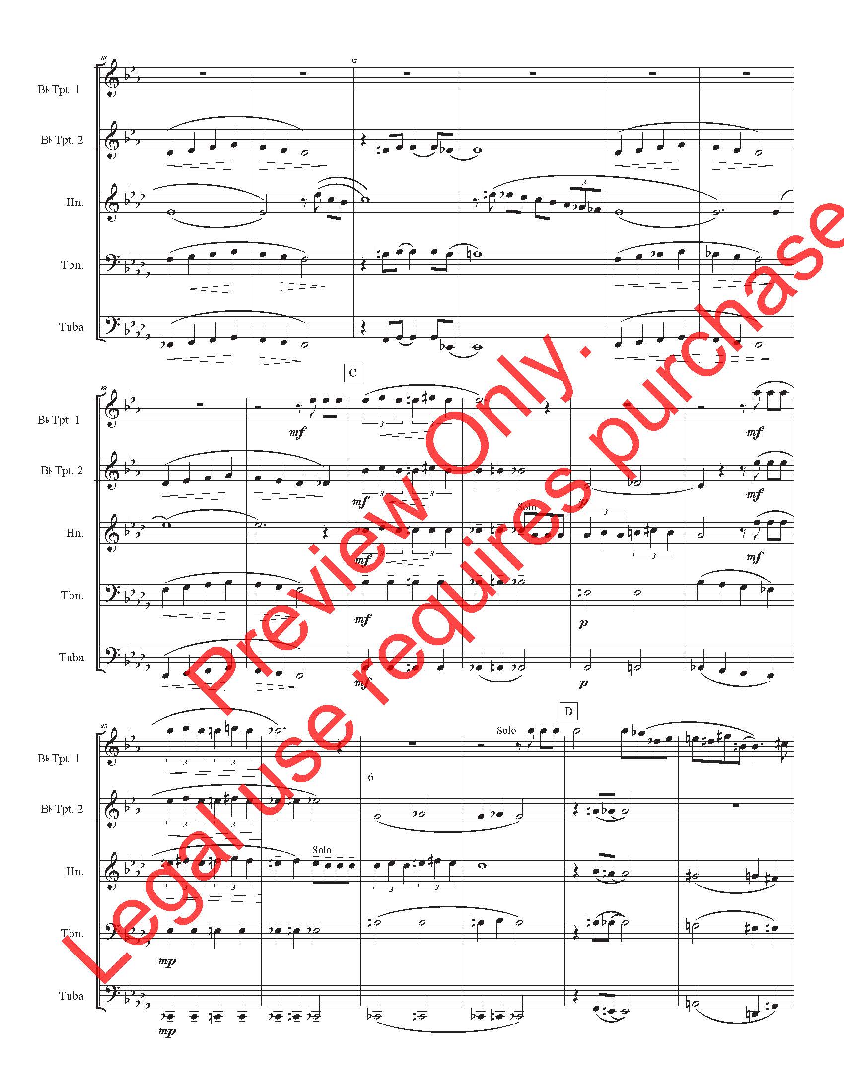 Suite for Brass Quintet (Leonard Lebow)