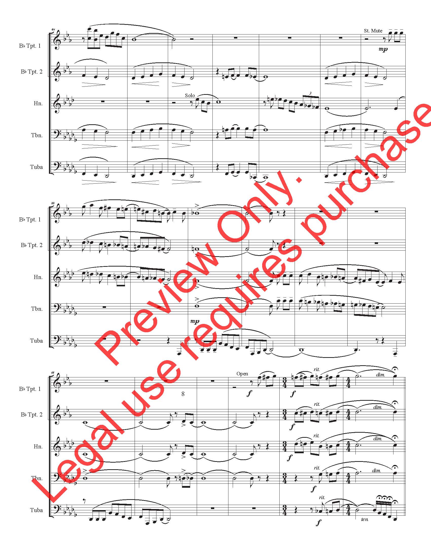 Suite for Brass Quintet (Leonard Lebow)