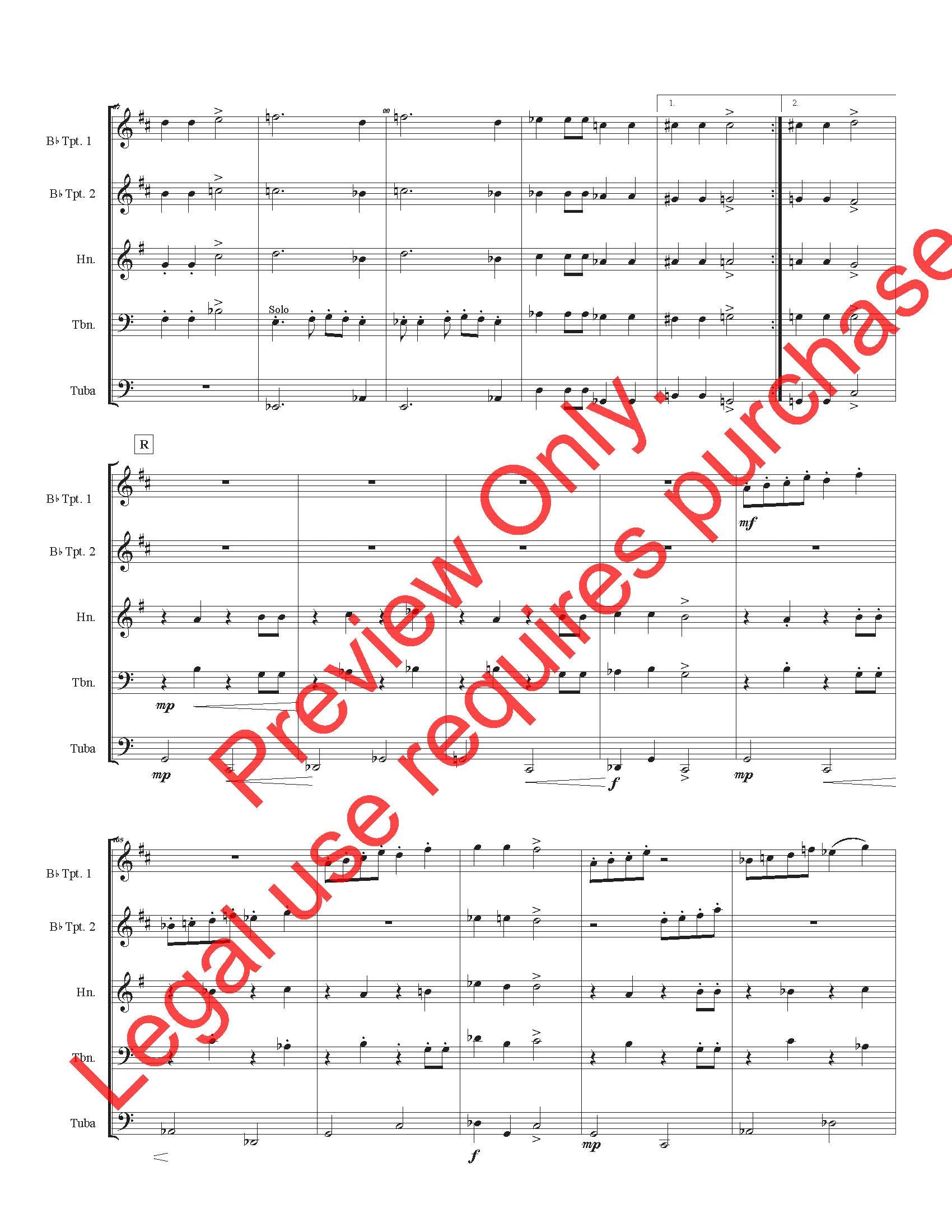 Suite for Brass Quintet (Leonard Lebow)