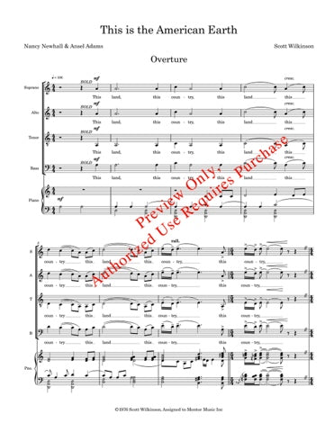 This is the American Earth for SATB Choir