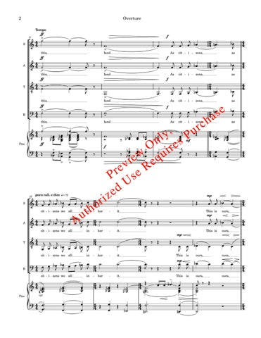 This is the American Earth for SATB Choir