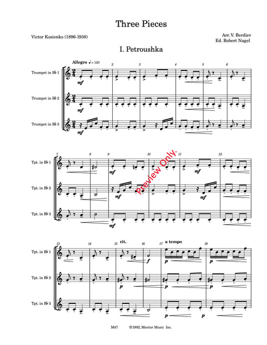 REEPIECESFOR3TRUMPETS-KOSIENKO-