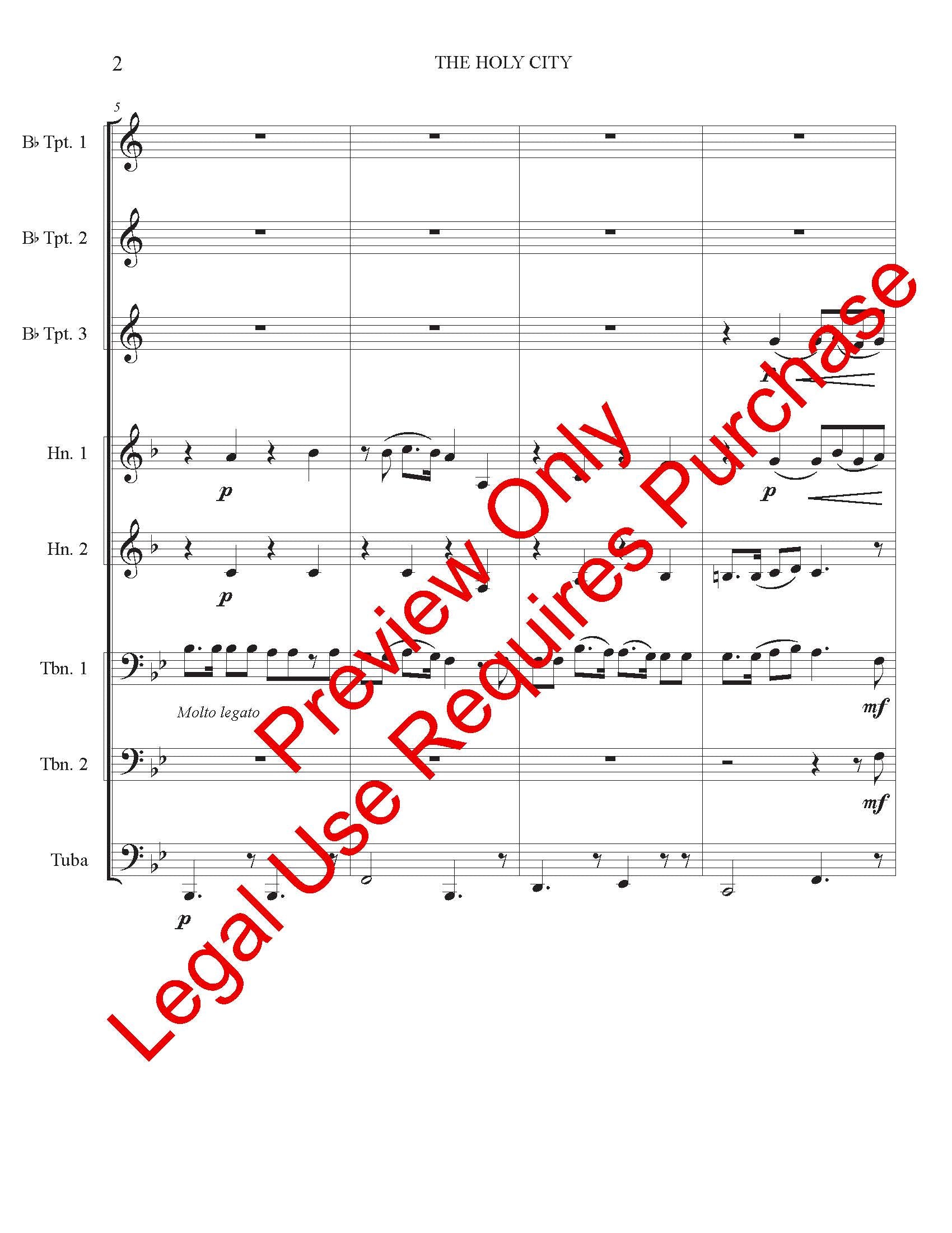 The Holy City - Brass Ensemble