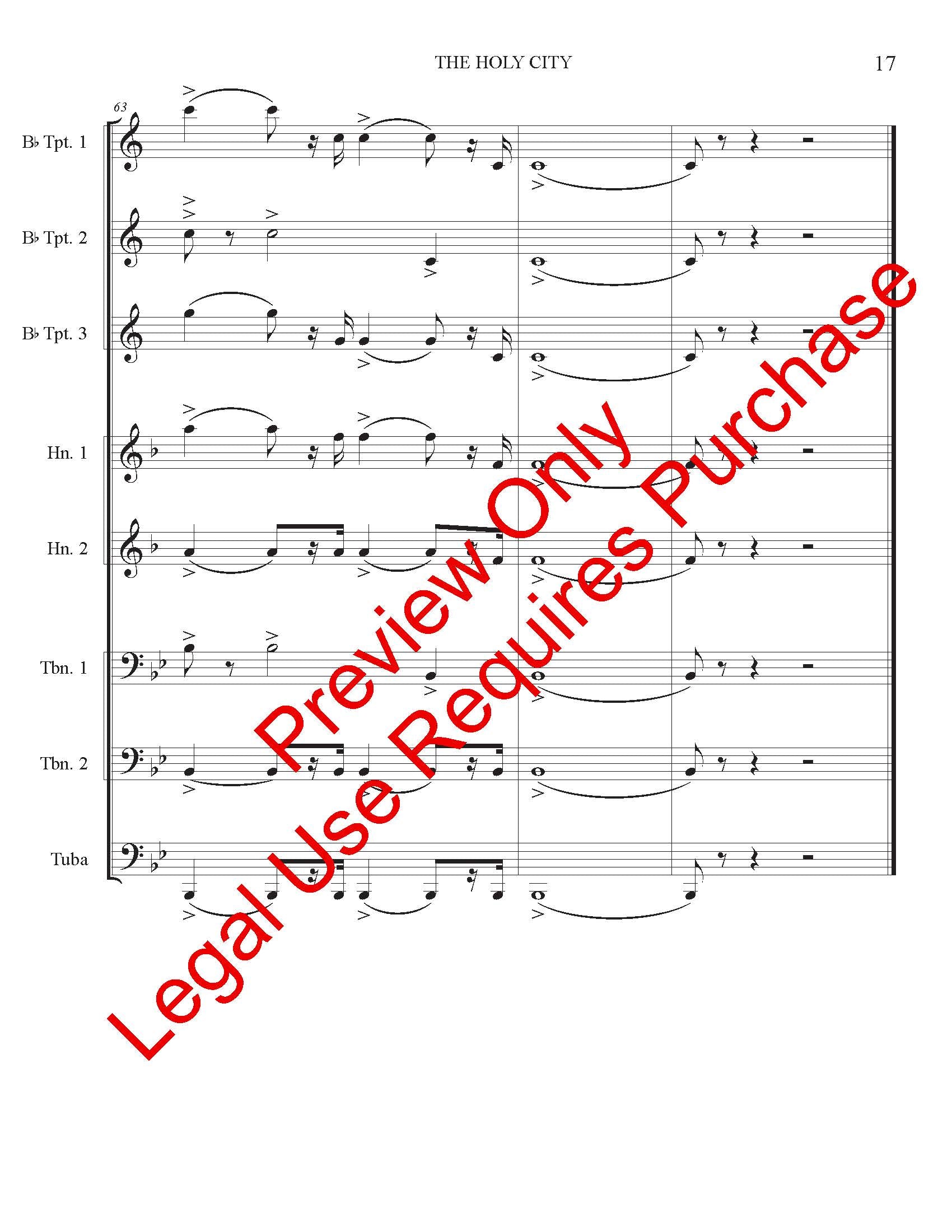 The Holy City - Brass Ensemble