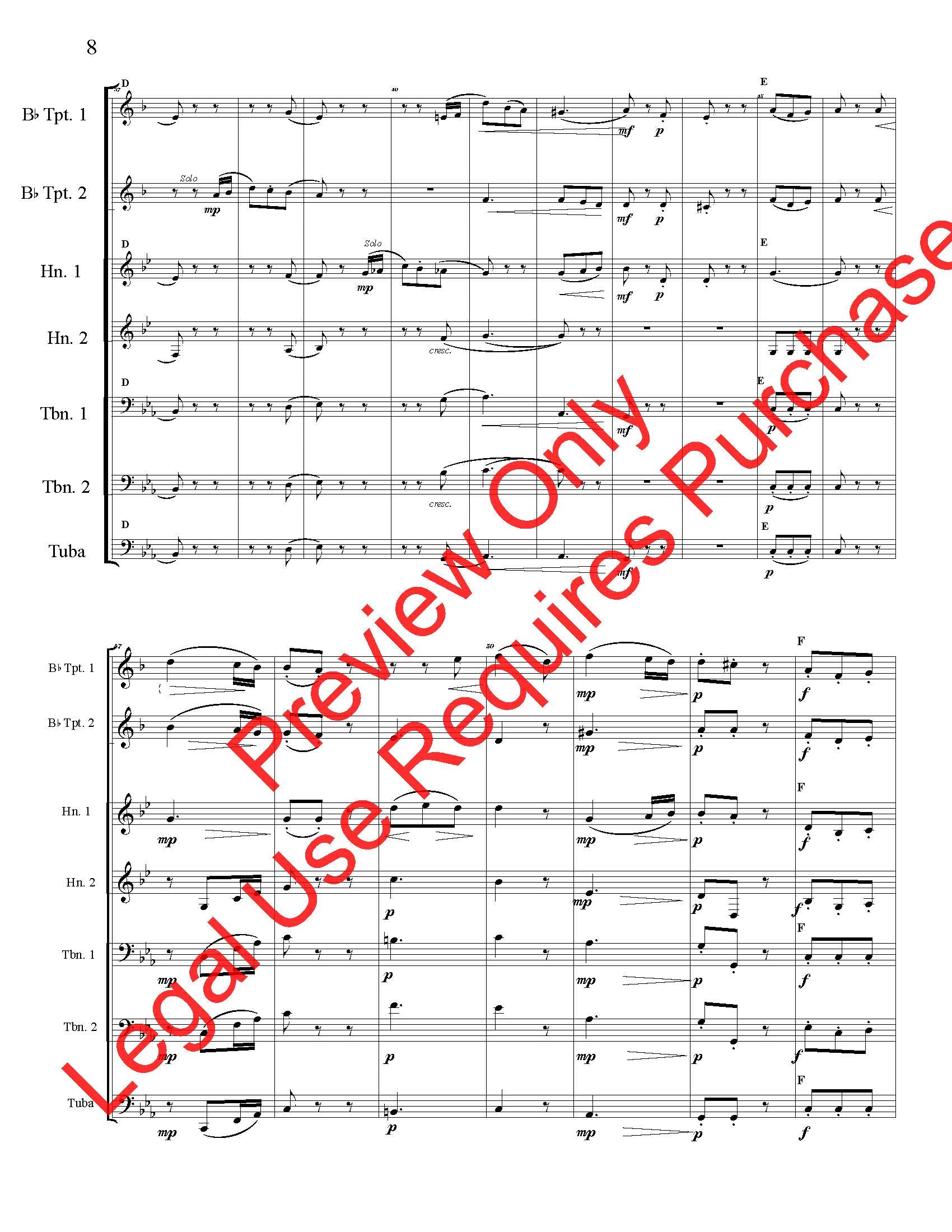 Three Pieces (Ludwig Maurer) - Brass Quintet