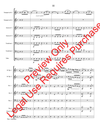 Three Pieces (Ludwig Maurer) - Brass Quintet