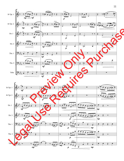 Three Pieces (Ludwig Maurer) - Brass Quintet