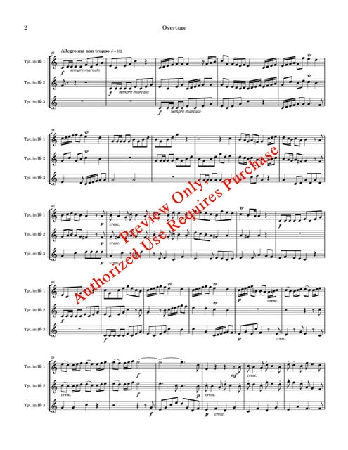 Trumpet Suite in C by Handel (for Trumpet Trio)