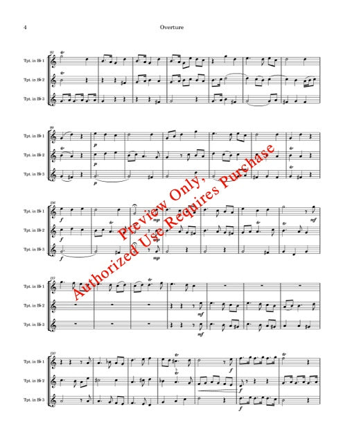 Trumpet Suite in C by Handel (for Trumpet Trio)