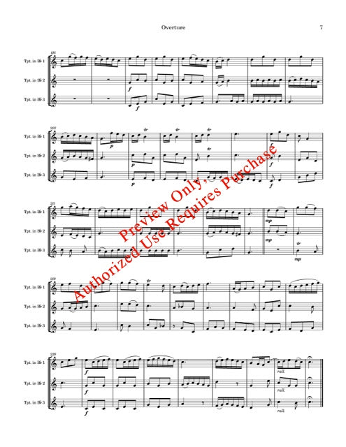 Trumpet Suite in C by Handel (for Trumpet Trio)
