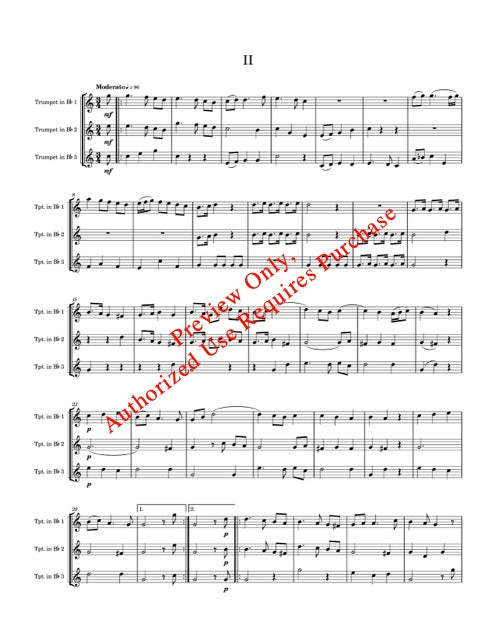 Trumpet Suite in C by Handel (for Trumpet Trio)