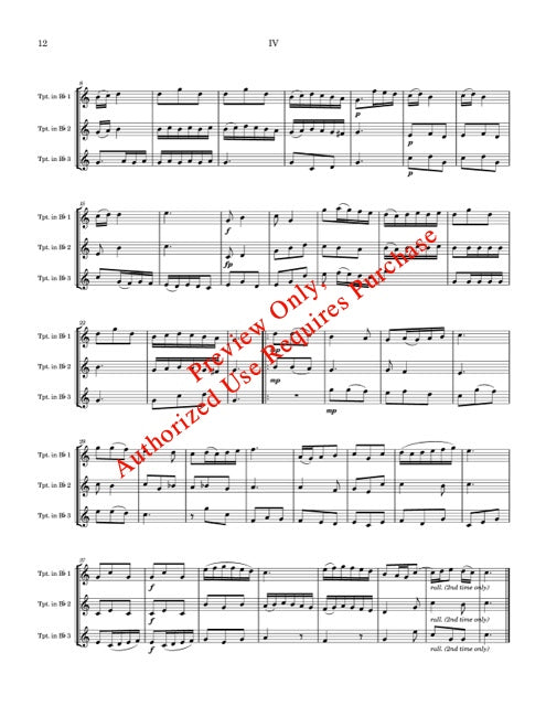 Trumpet Suite in C by Handel (for Trumpet Trio)