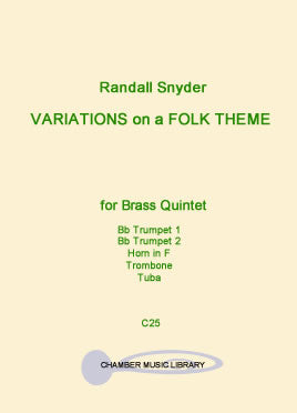Variations on a Folk Theme (1965) for Brass Quintet