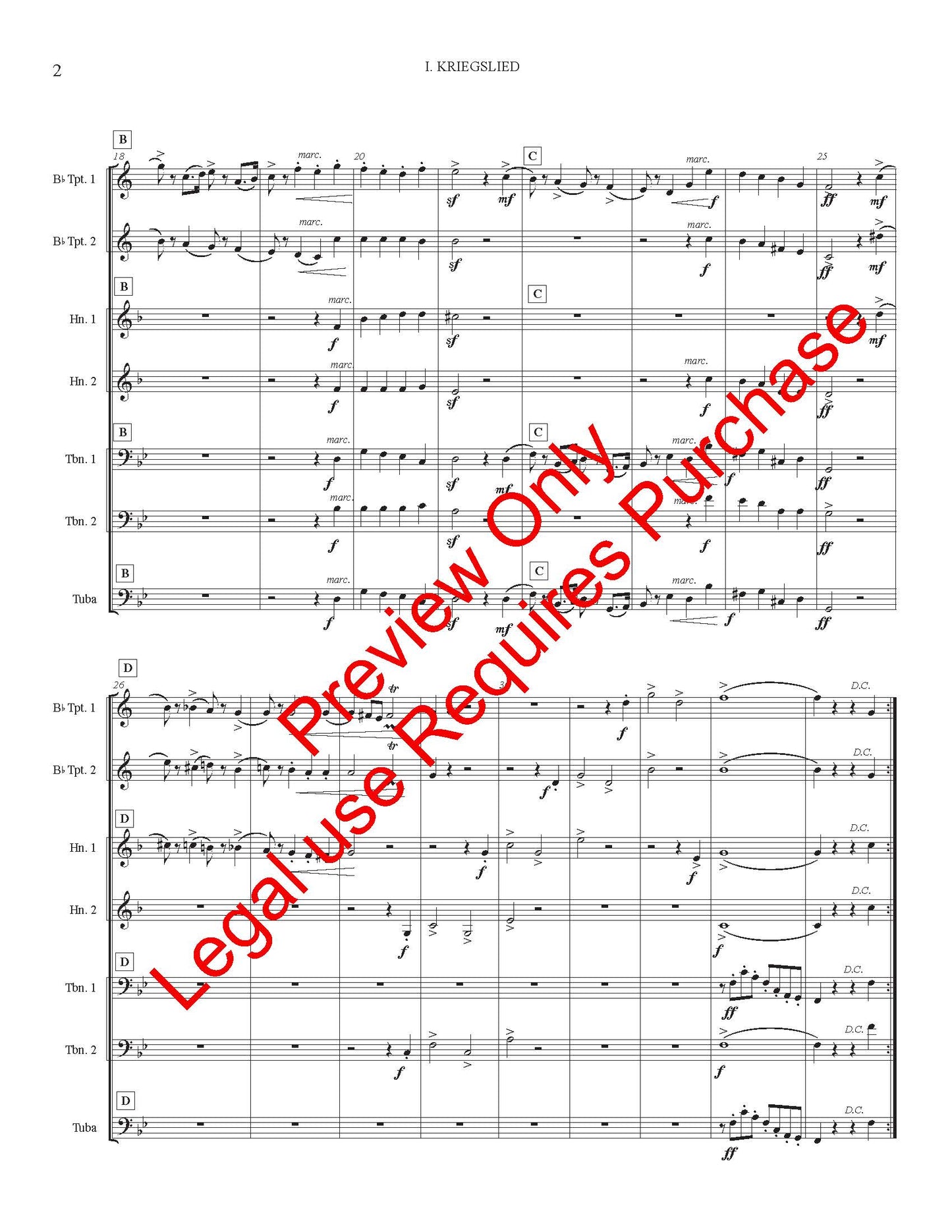 Four Songs for Brass by Ludwig Maurer