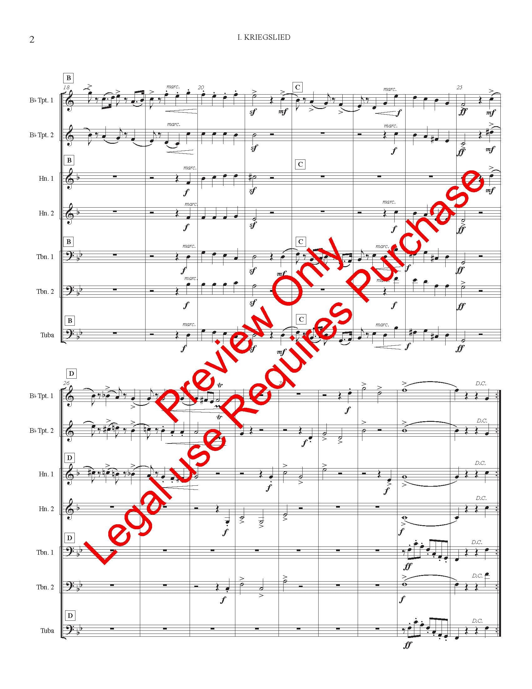 Four Songs for Brass by Ludwig Maurer