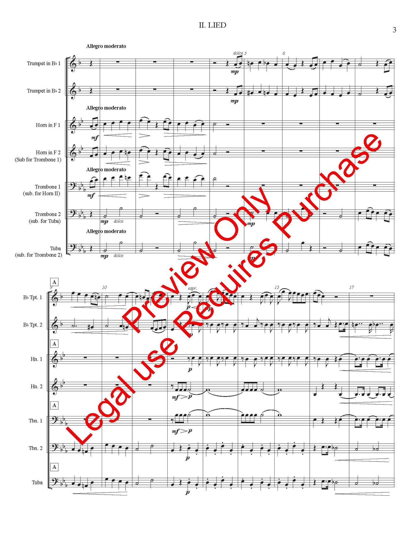 Four Songs for Brass by Ludwig Maurer