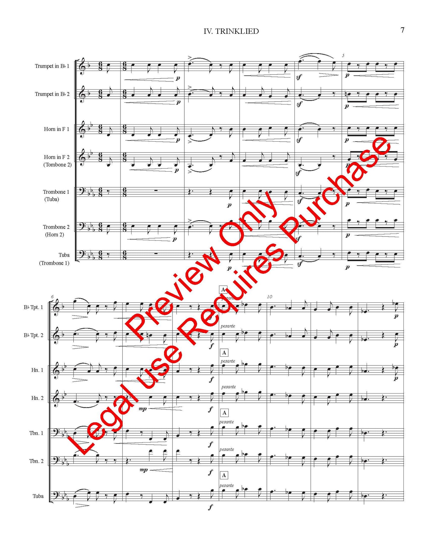 Four Songs for Brass by Ludwig Maurer
