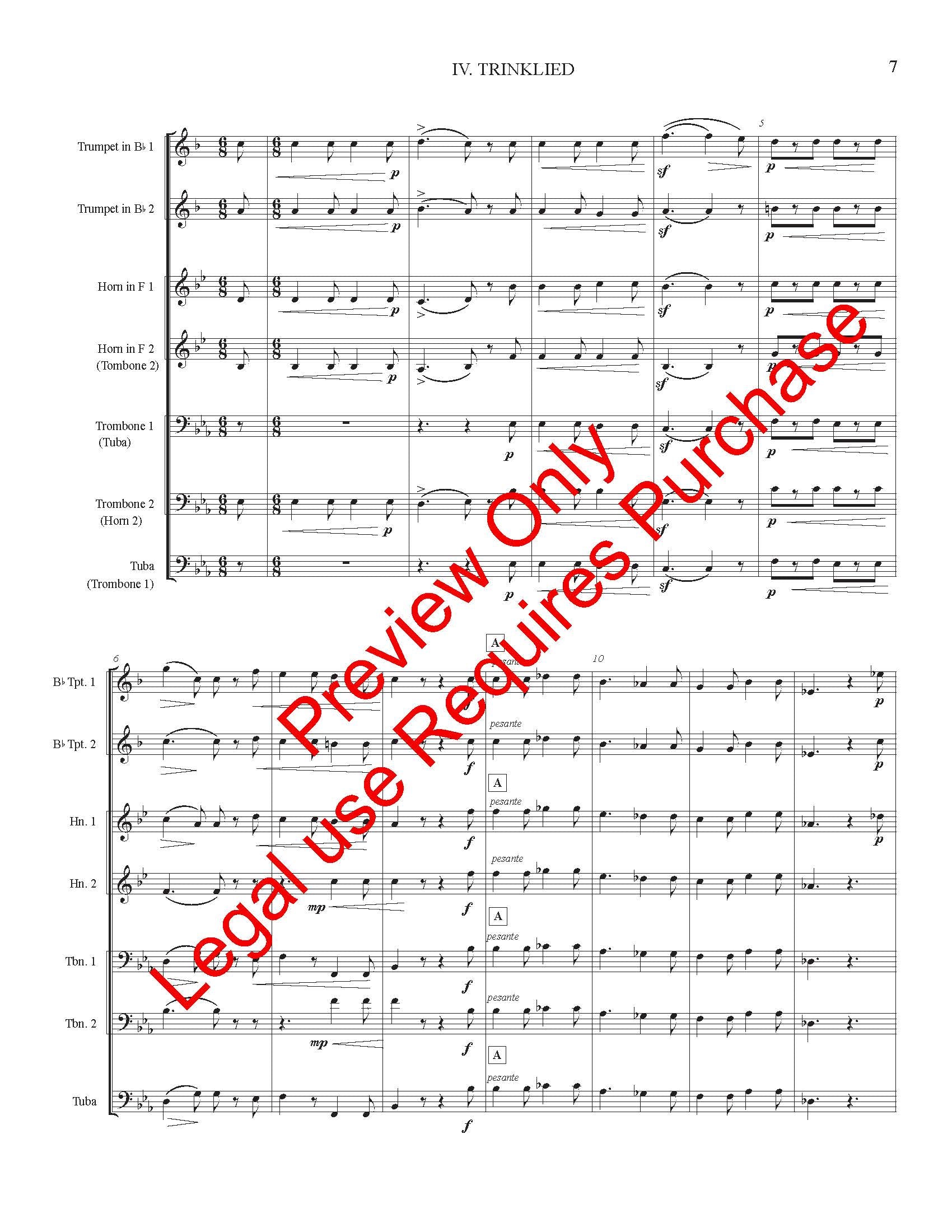 Four Songs for Brass by Ludwig Maurer