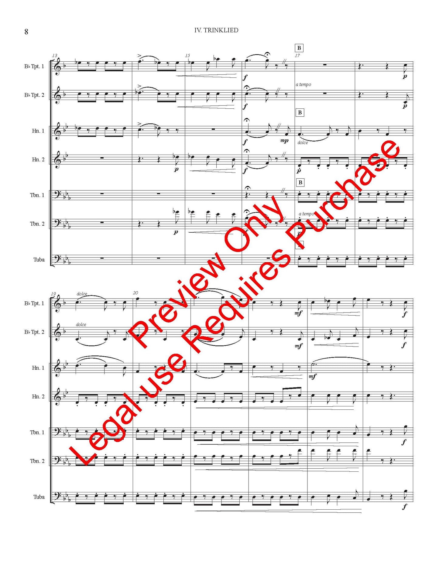 Four Songs for Brass by Ludwig Maurer