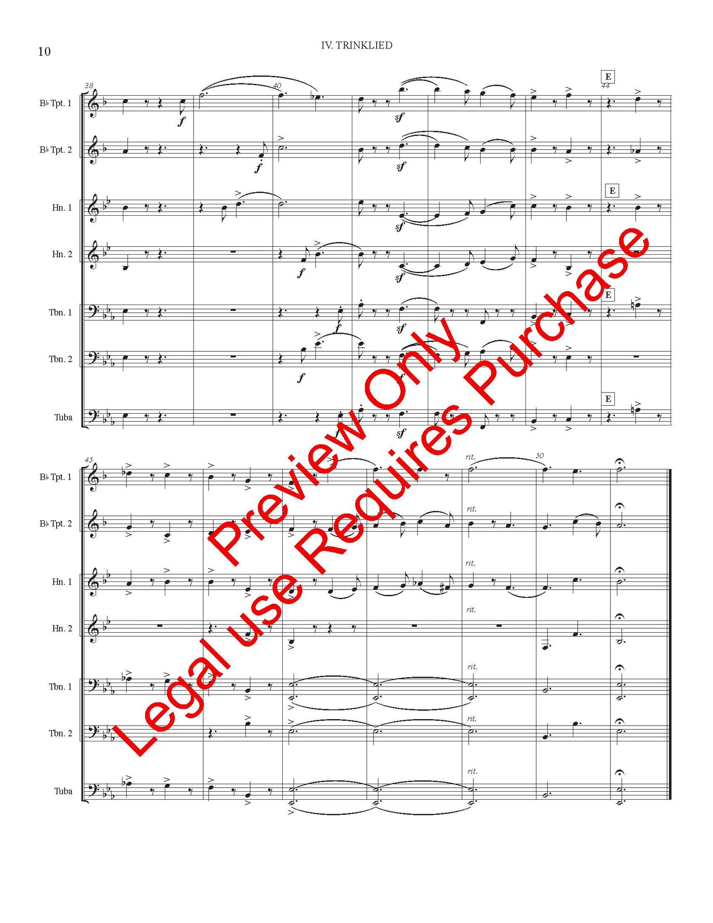 Four Songs for Brass by Ludwig Maurer