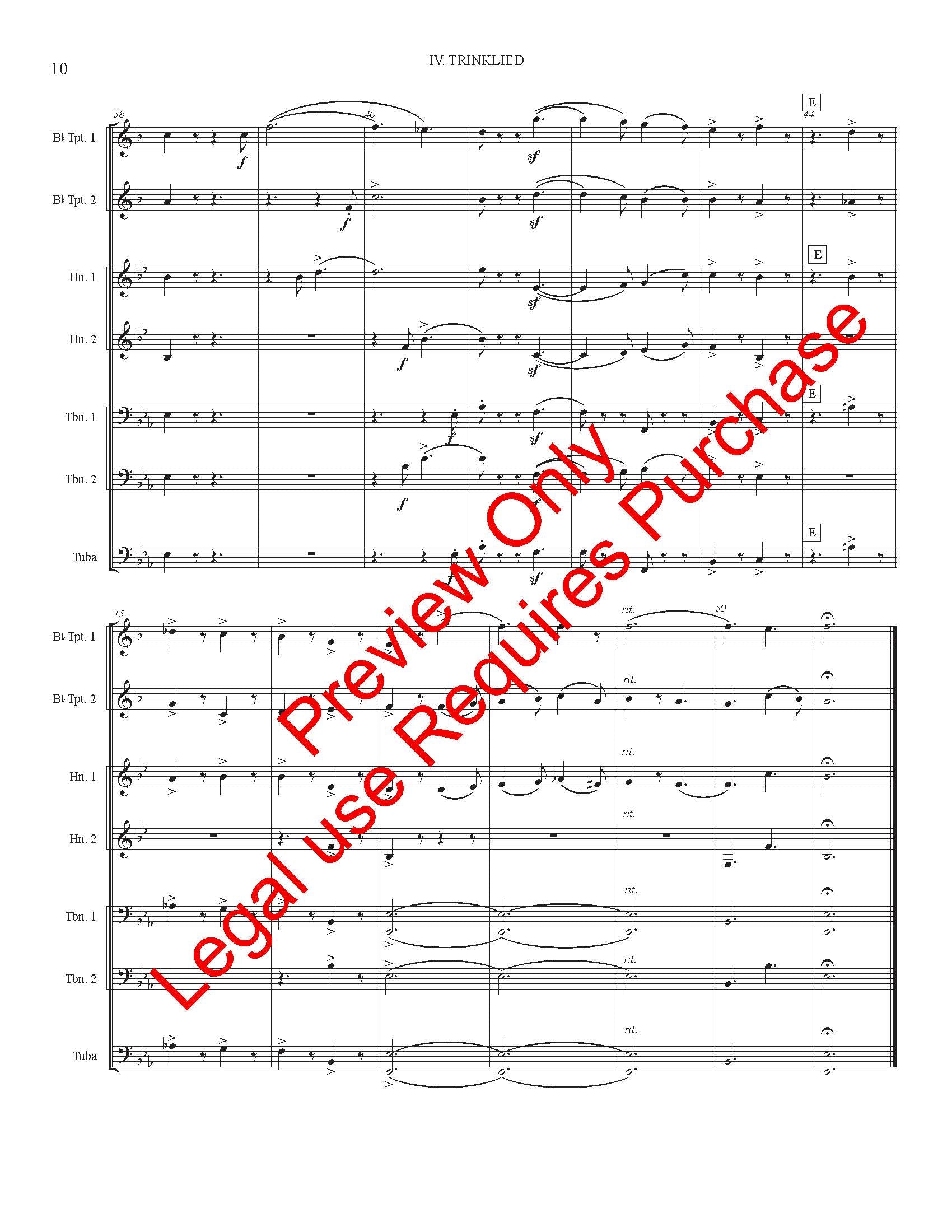 Four Songs for Brass by Ludwig Maurer