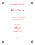 Three Pieces (Ludwig Maurer) - Brass Quintet