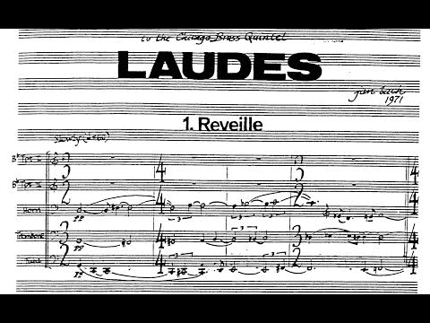 Laudes by Jan Bach for Brass Quintet